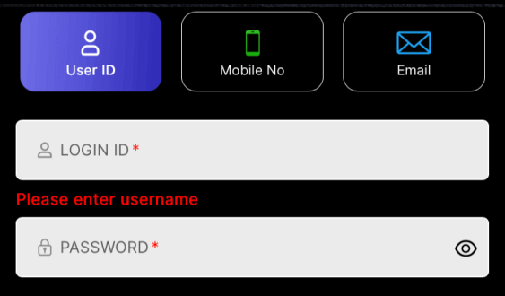 Login Through User ID
